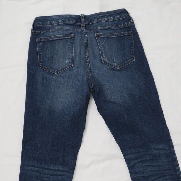 A.N.A. Cotton Blend Stretch Distressed Denim Skinny Jeans Size 27/4 Medium Wash - Picture 5 of 14